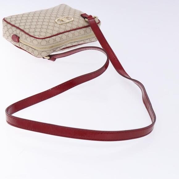 CELINE Macadam Canvas Shoulder Bag Beige Gold - Picture 7 of 12